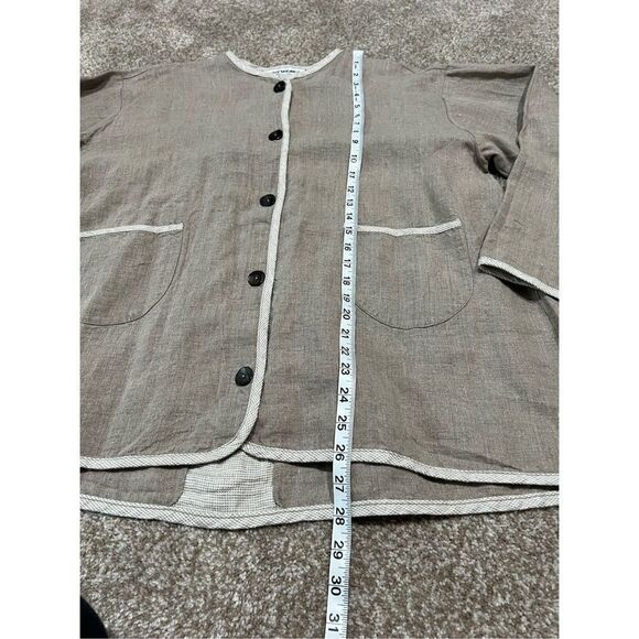 Aly Wear Linen women button up top blouse Lagenlook oversized size S - Picture 7 of 8